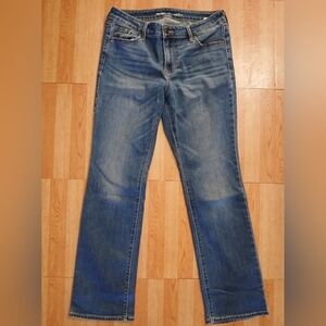 Old Navy Women's Straight Bootcut Blue Jeans, Size 10
